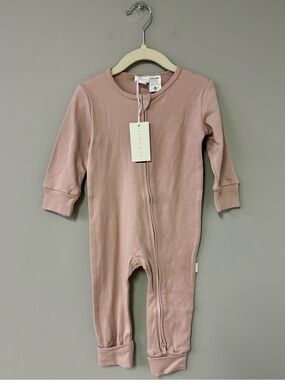 Jamie Kay Dusty Rose Zip-Front Kids One-Piece
